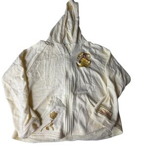 Disney Belle Fantasyland Castle Hoodie Zip Jacket Large